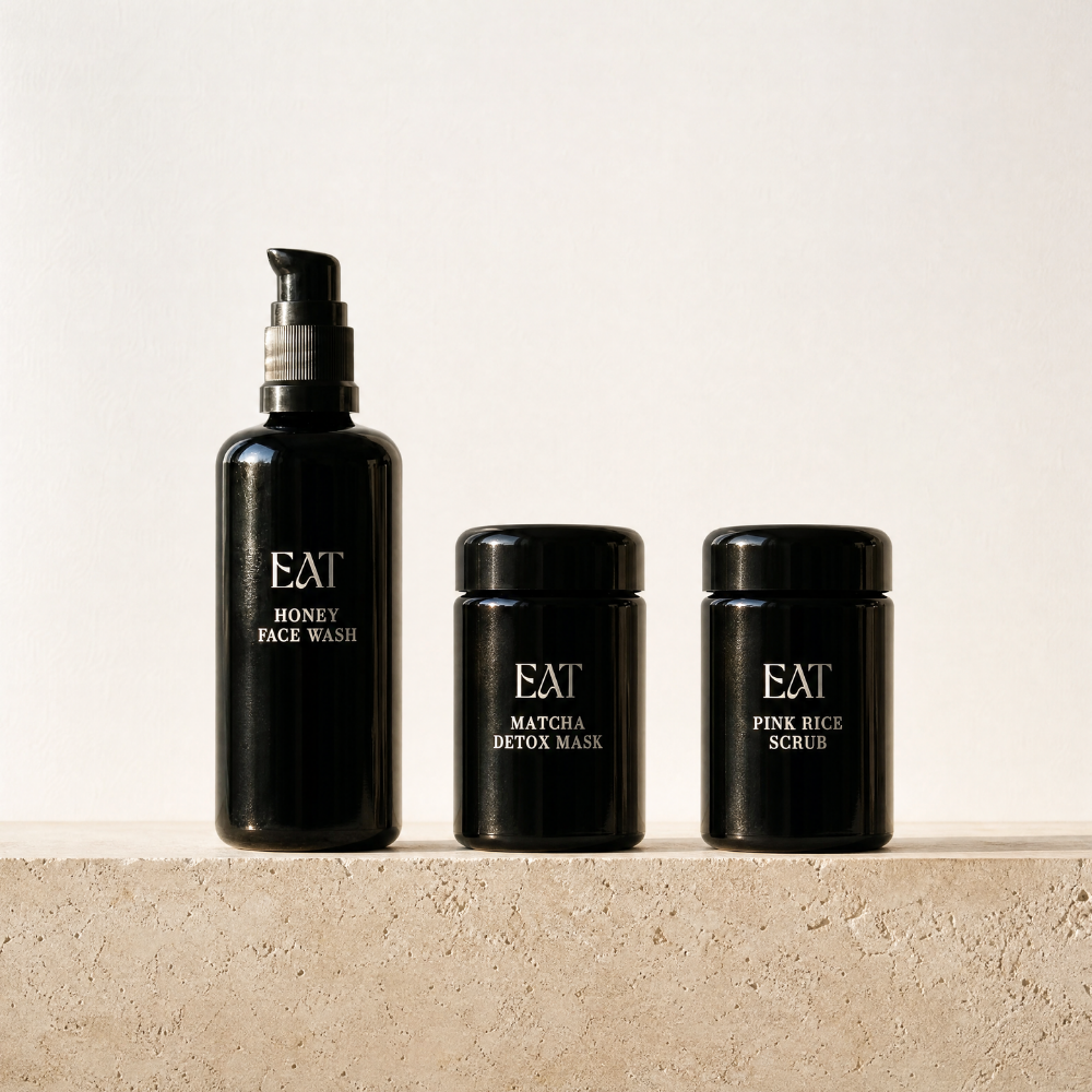Cleanse & Glow Complete - Honey Face Wash + Matcha Detox Mask + Pink Rice Scrub