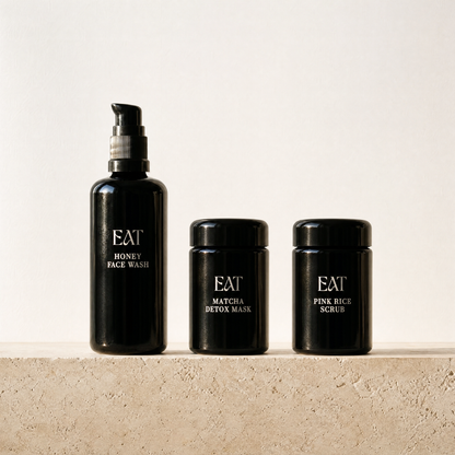 Cleanse & Glow Complete - Honey Face Wash + Matcha Detox Mask + Pink Rice Scrub