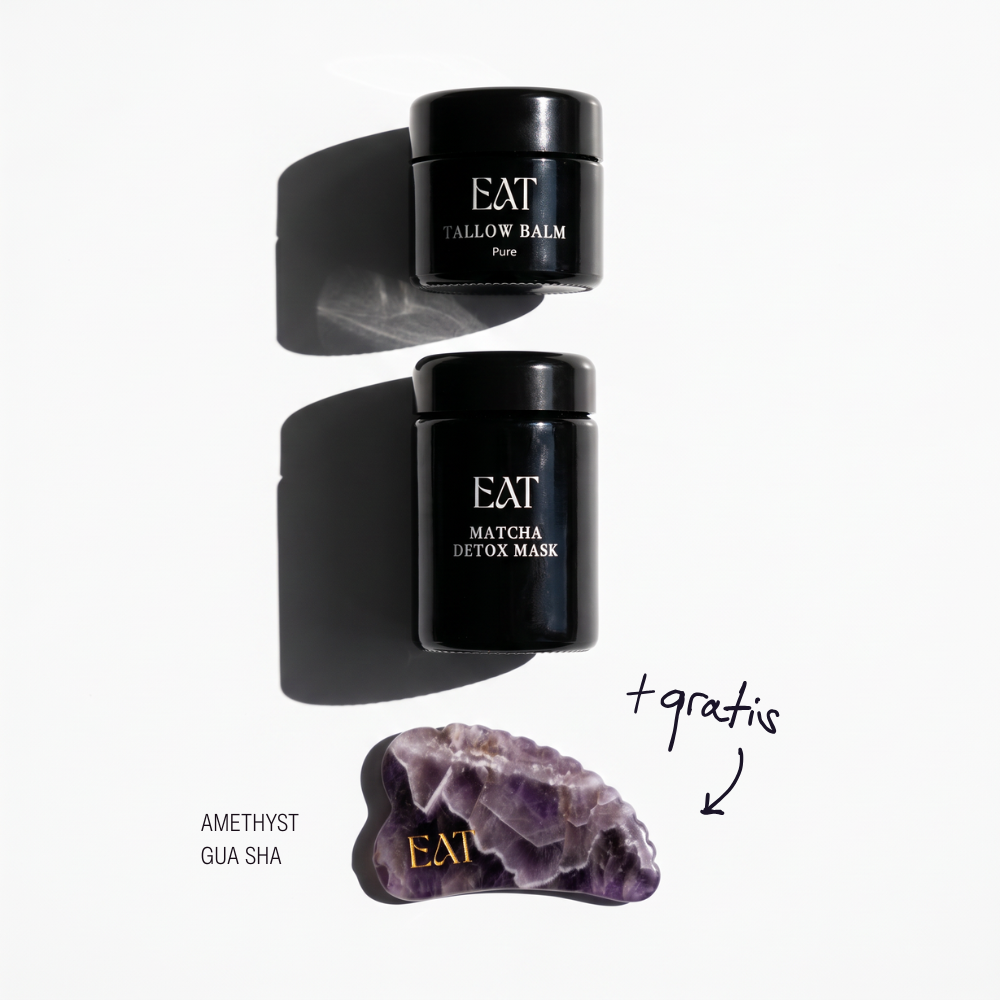 Balance & Drainage - Tallow Balm Pure + Matcha Detox Mask + Amethyst Gua Sha