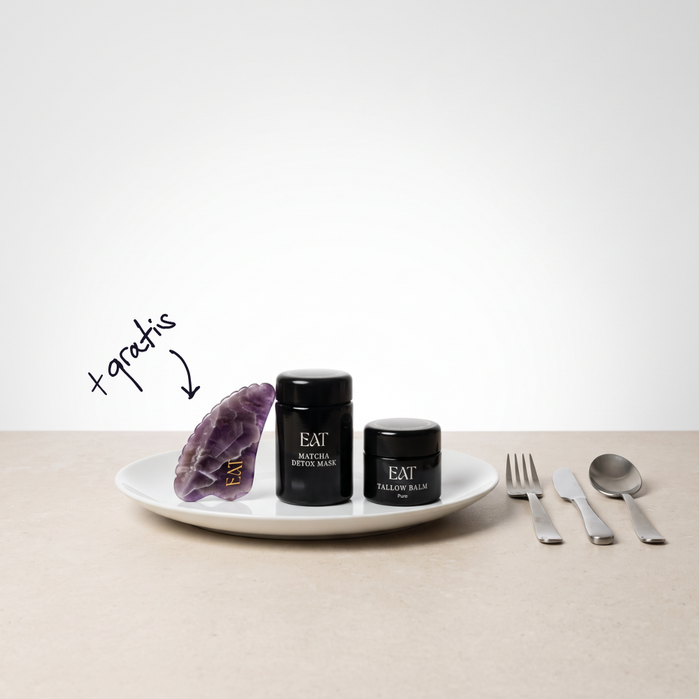 Balance & Drainage - Tallow Balm Pure + Matcha Detox Mask + Amethyst Gua Sha