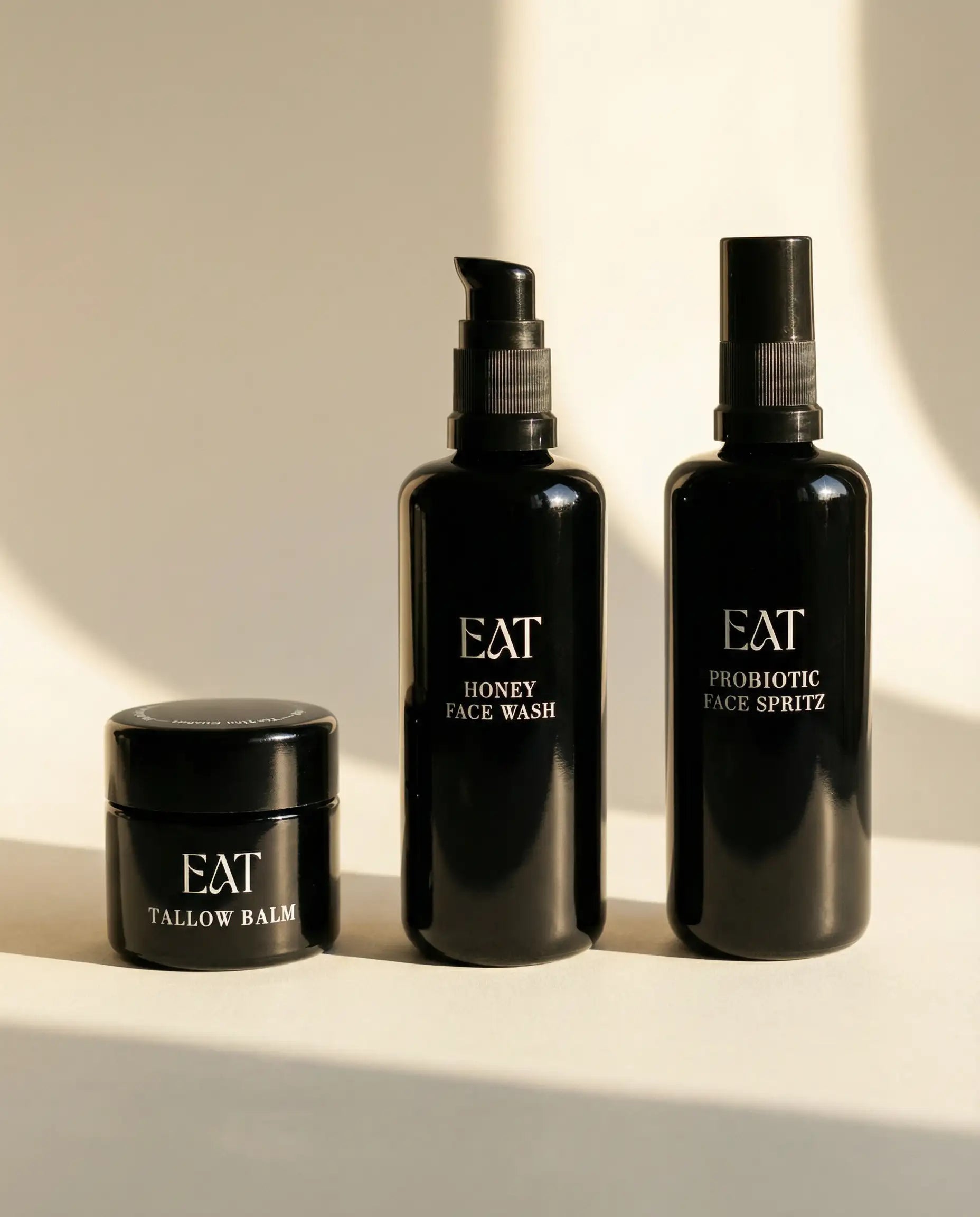 Bio essential menu im Glas – schatten