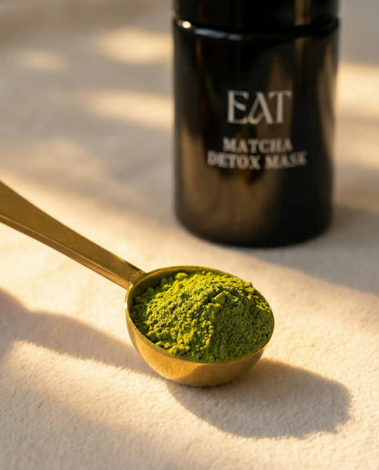 Bio matcha mask set im Glas – matcha pulver