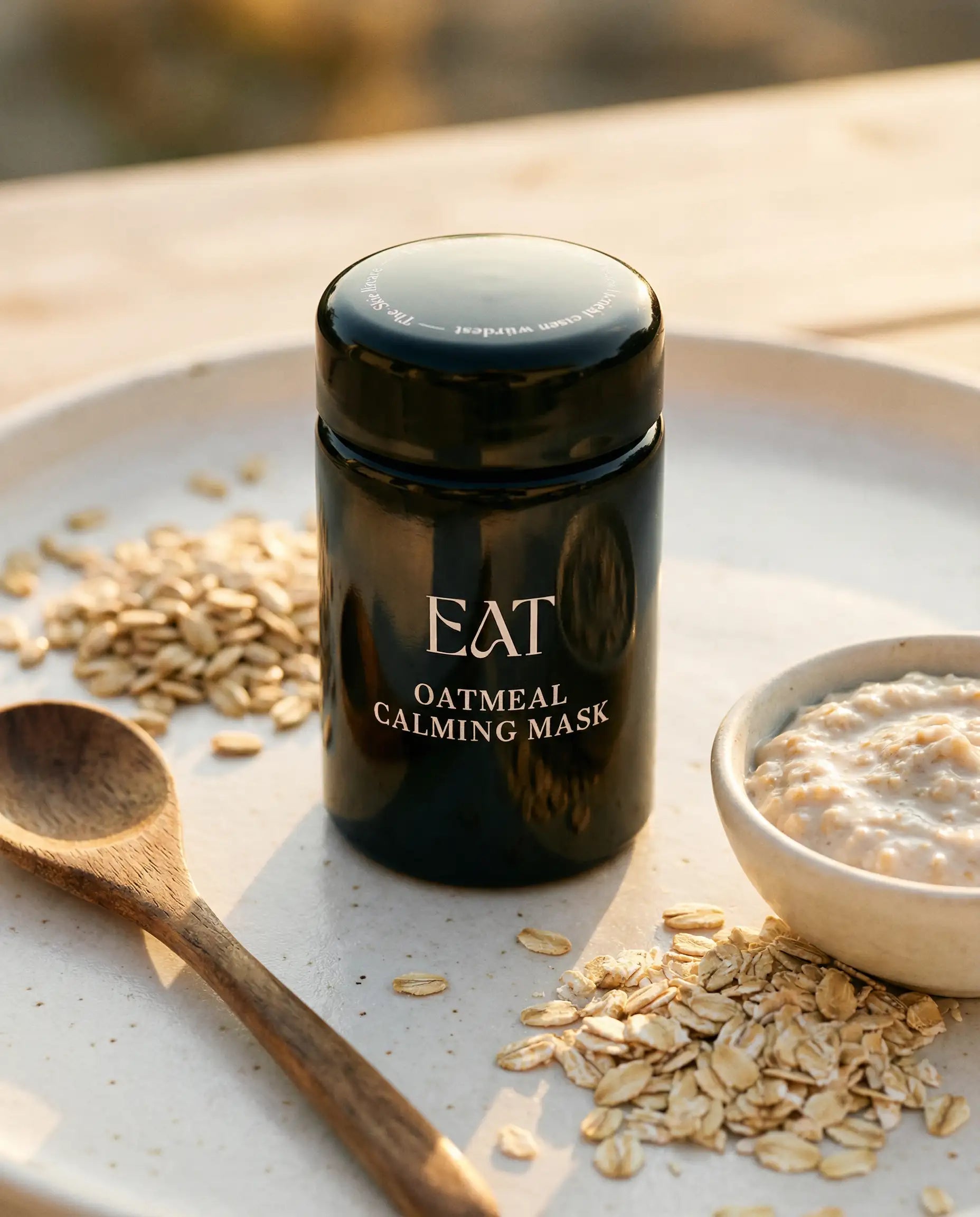 Bio oatmeal calming mask im Glas –vollkorn