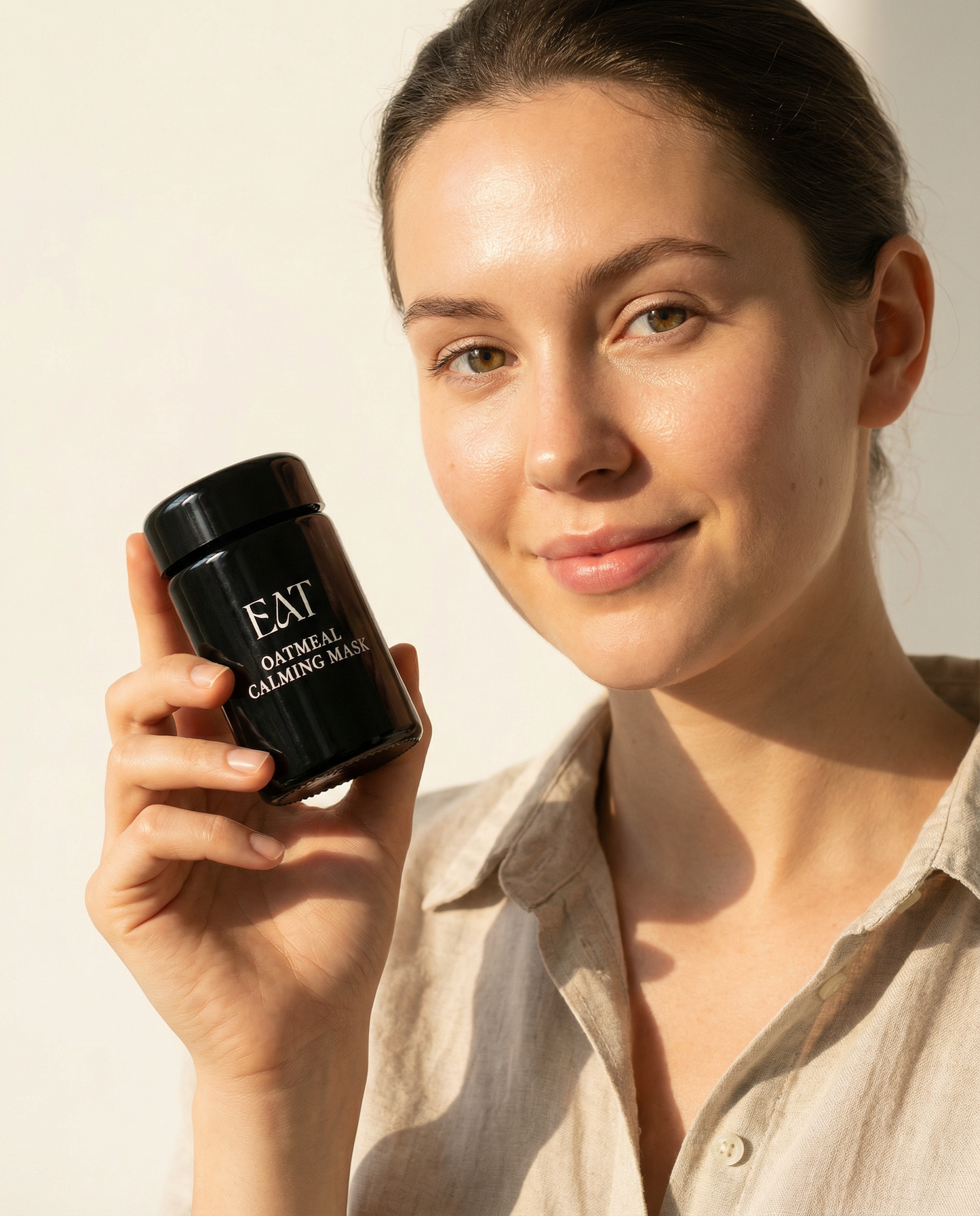 Bio oatmeal calming mask im Glas –hande