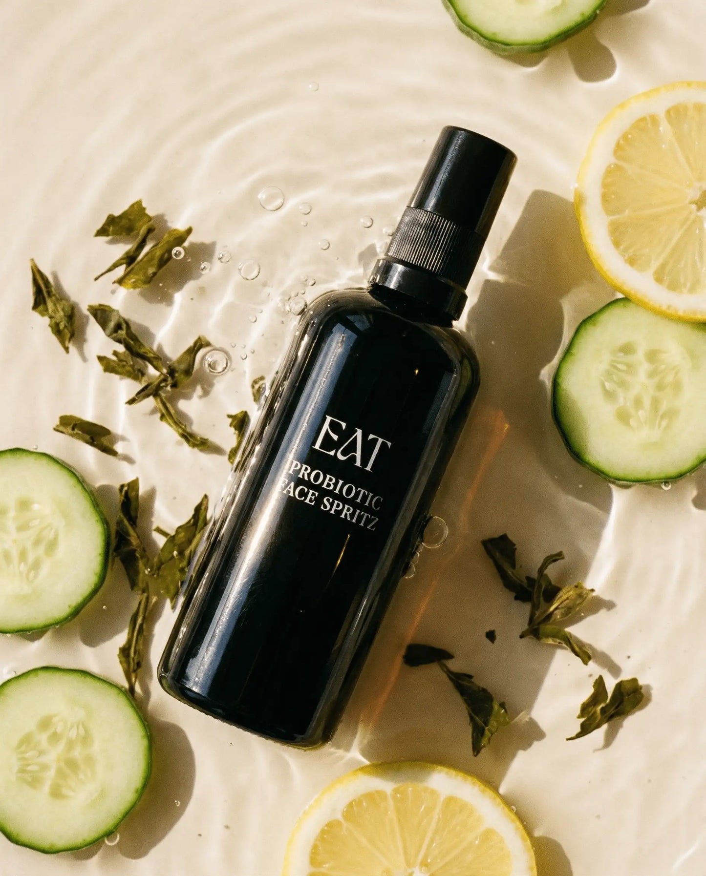 Bio probiotic face spritz im Glas – gurke