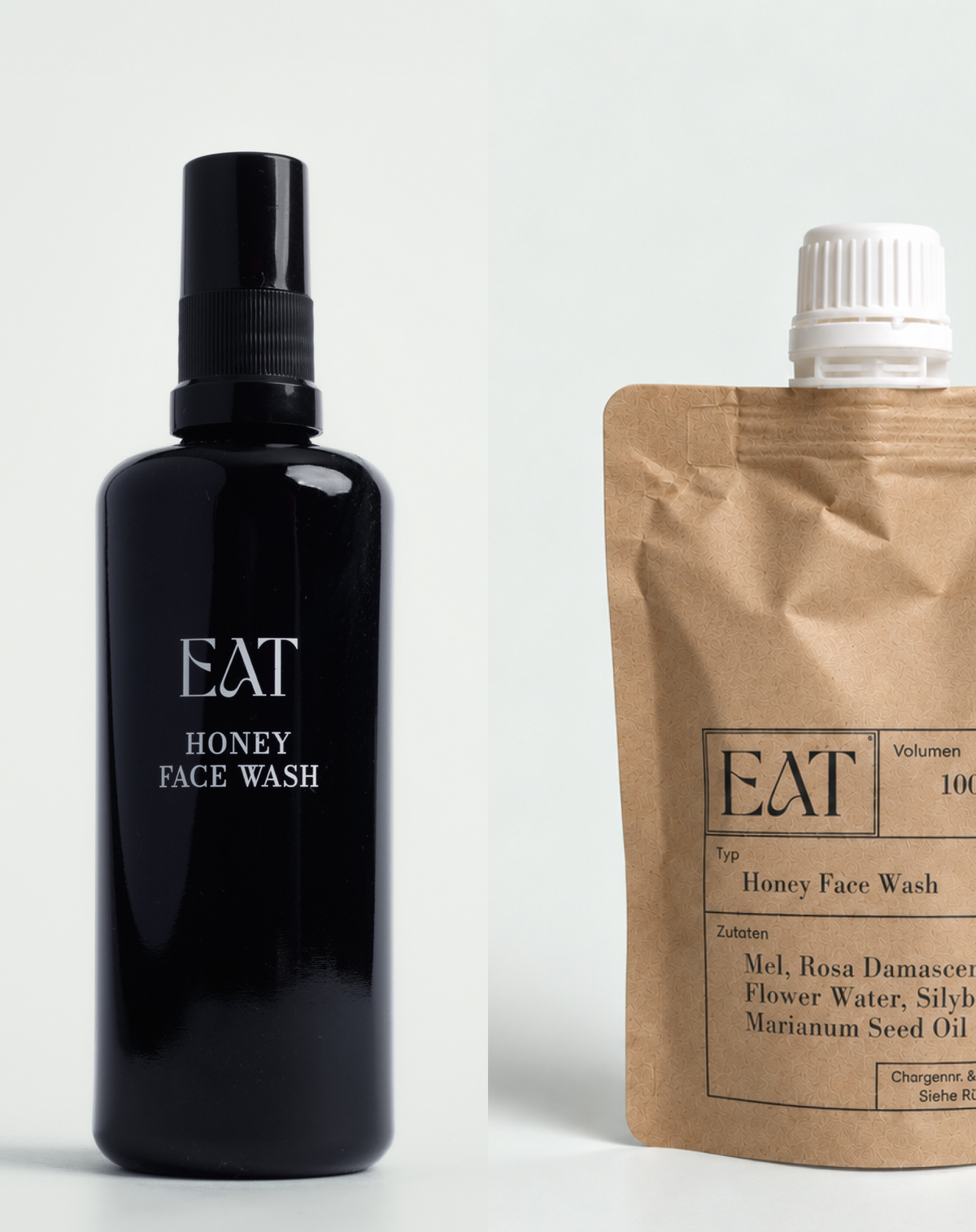 SKIN DUO Honey Face Wash: Flasche und Refill-Pouch
