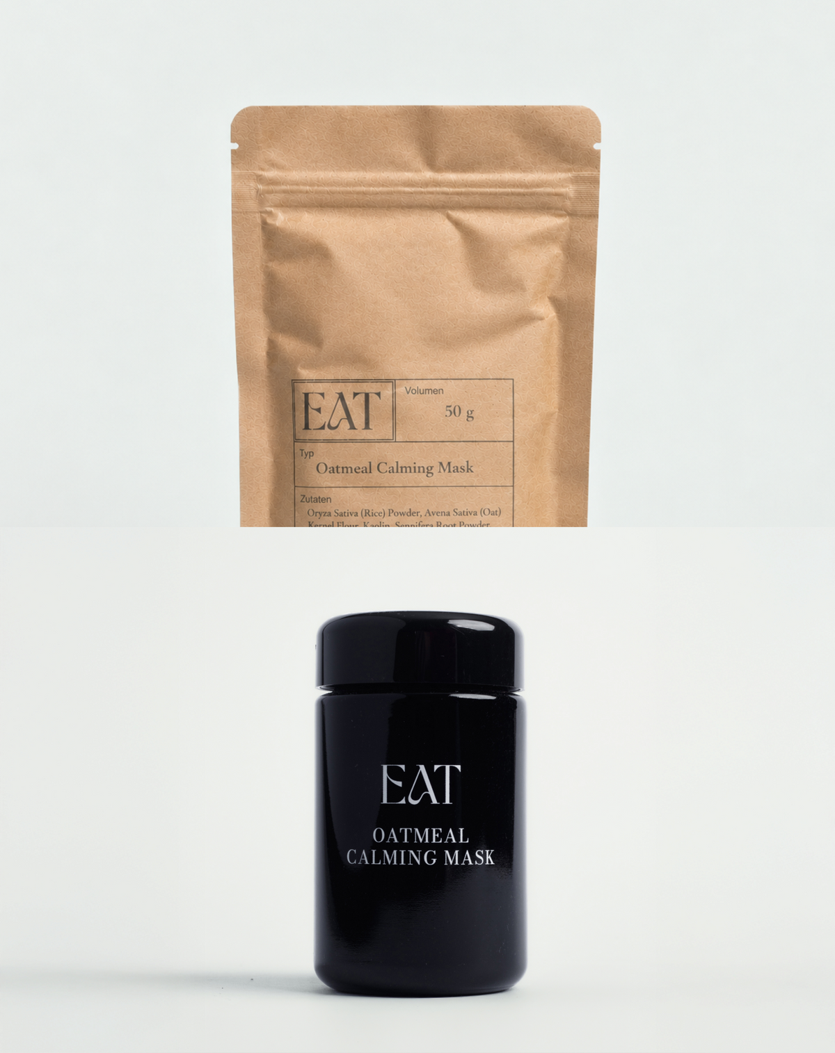 SKIN DUO Oatmeal Calming Mask: Tiegel 50 g und Refill-Pouch