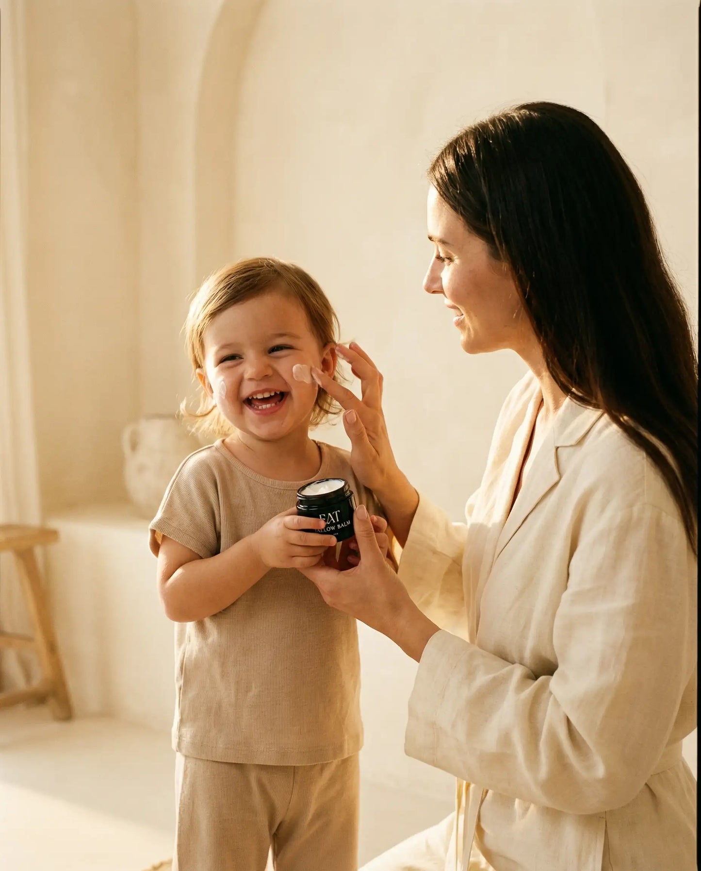 Bio tallow balm pure im Glas – Kind