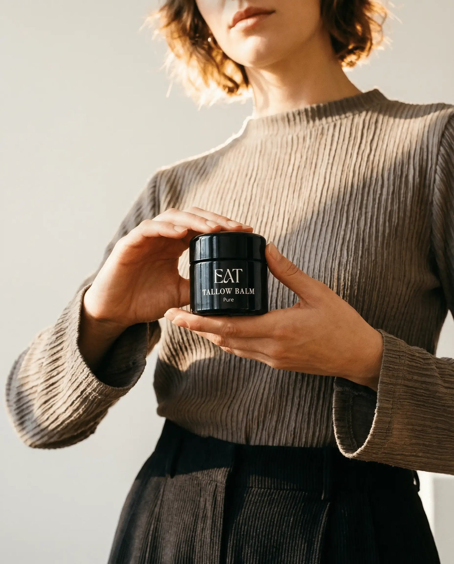 Bio tallow balm pure im Glas – frau