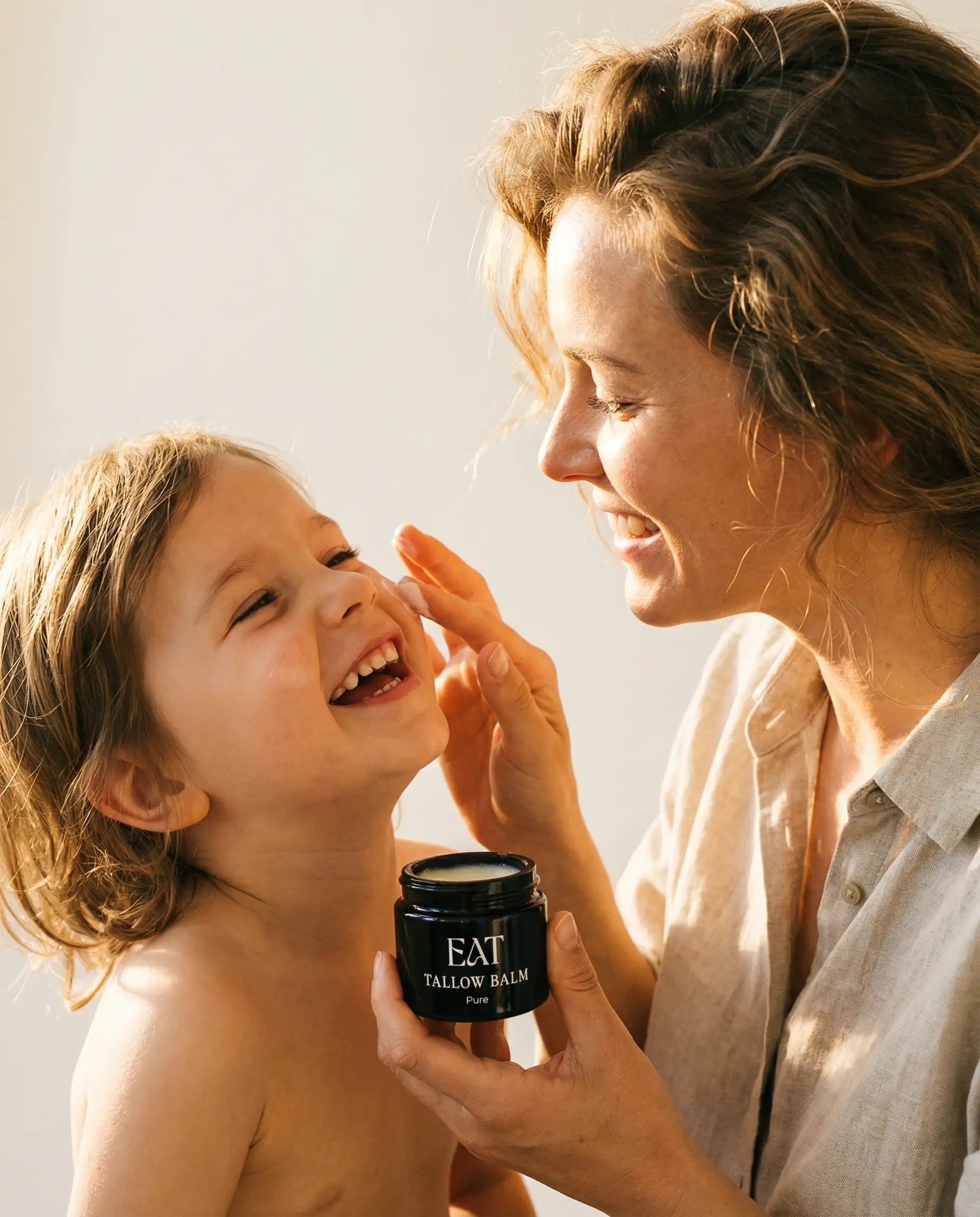 Bio tallow balm pure refill im Glas – baby