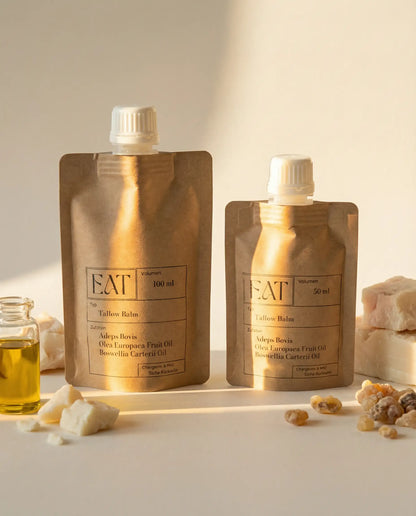 Bio tallow balm refill im Glas – olflasche
