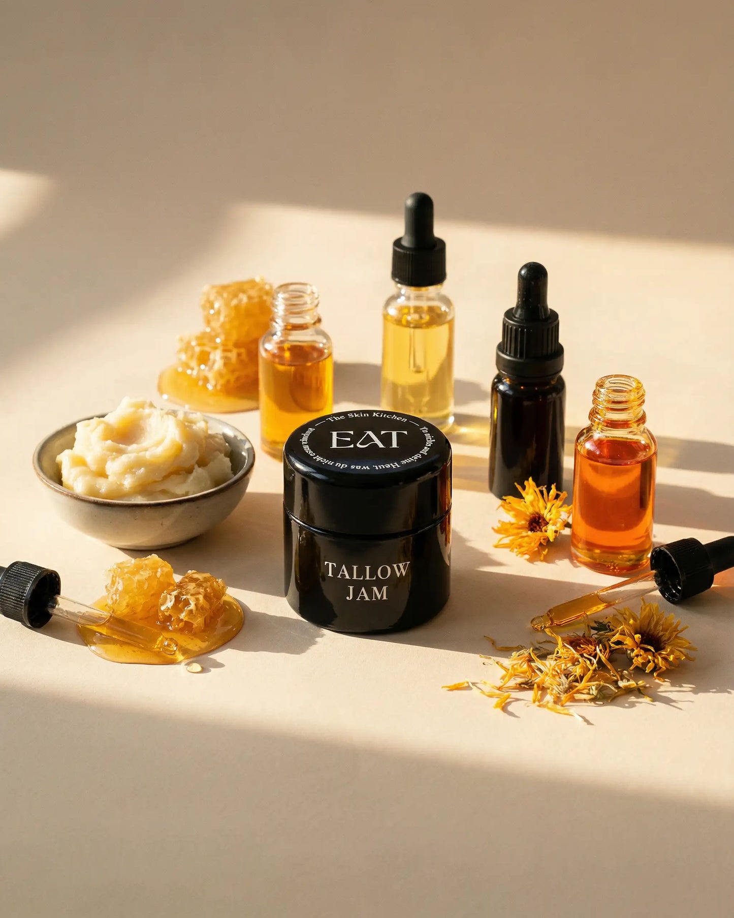 Bio tallow jam im Glas – pipette